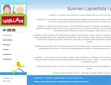 Tablet Screenshot of lapsellista.fi